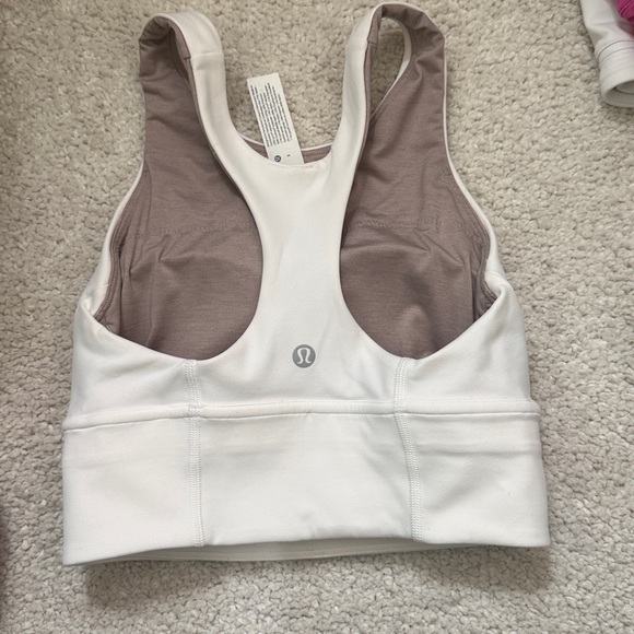Lululemon Athletica White Sports Bra - Picture 2 of 2